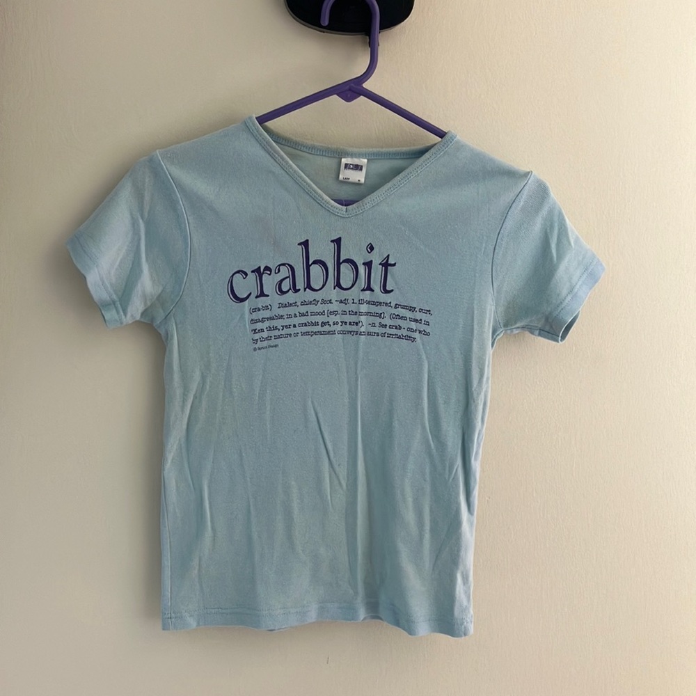 Scottish ‘crabbit’ v-neck t-shirt